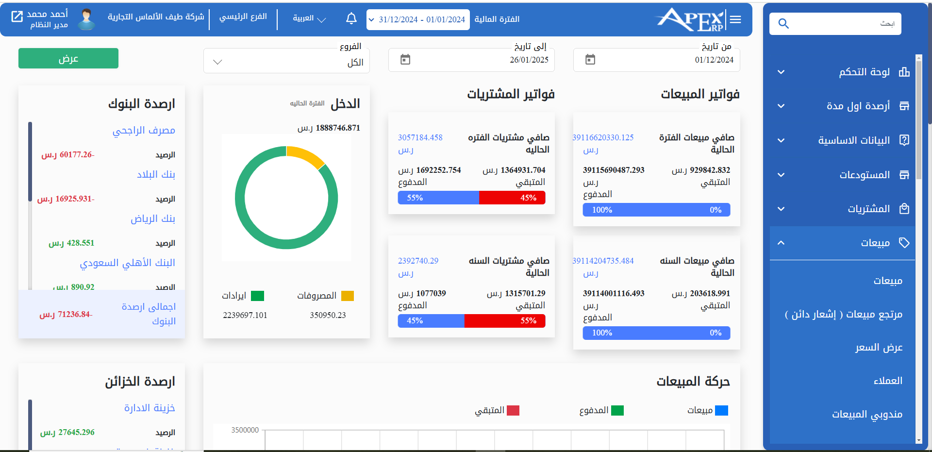 APEX ERP Cloud System