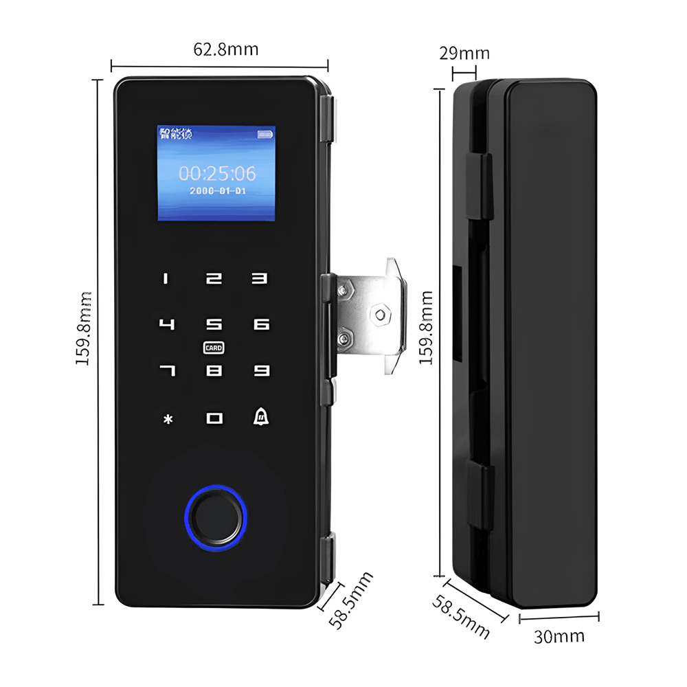 Fingerprint Glass Door Lock TA-GL500